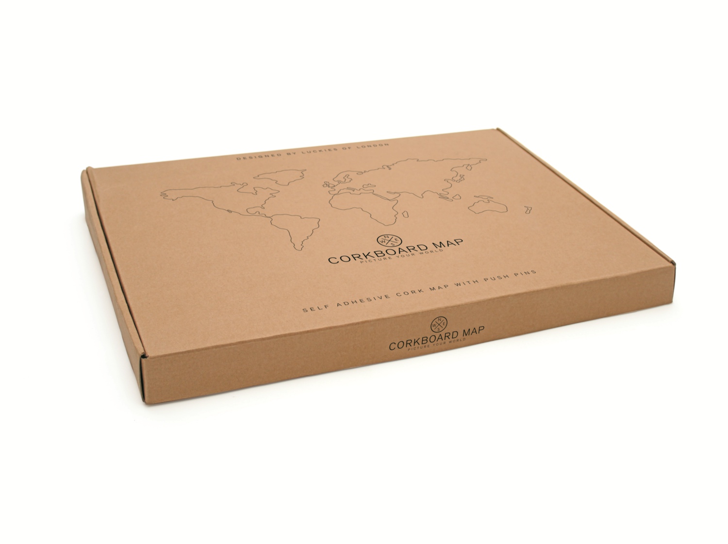 Luckies 软木地图留言板/Corkboard Map