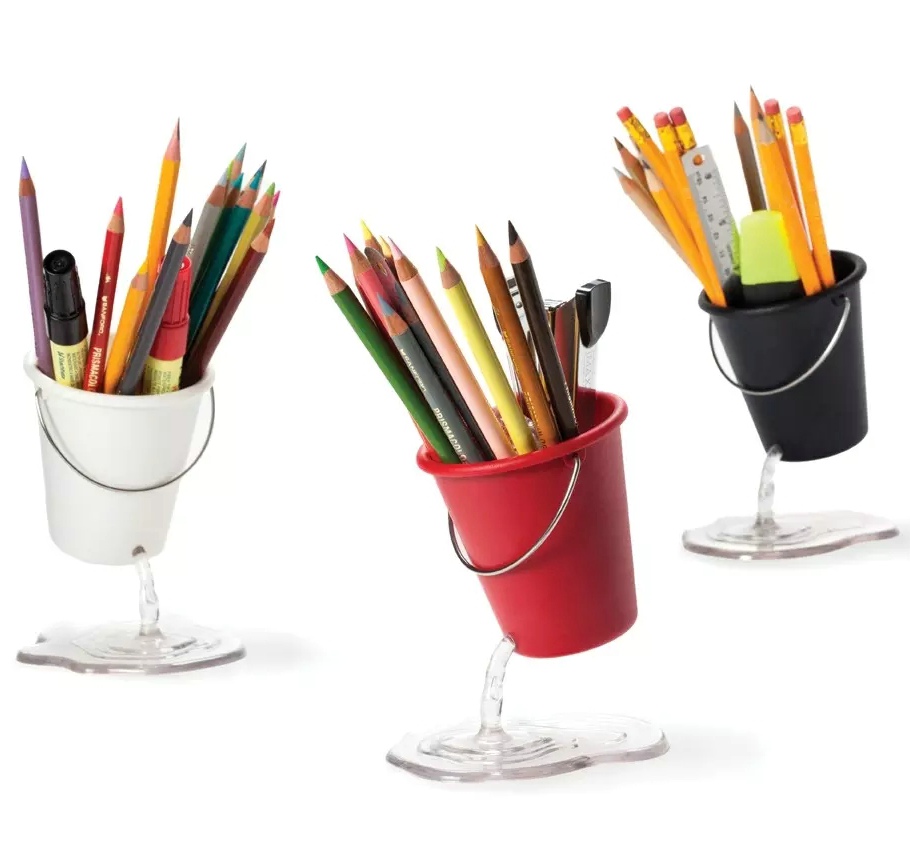 Peleg Design 创意悬浮笔筒/Desk Bucket Stationary Holder