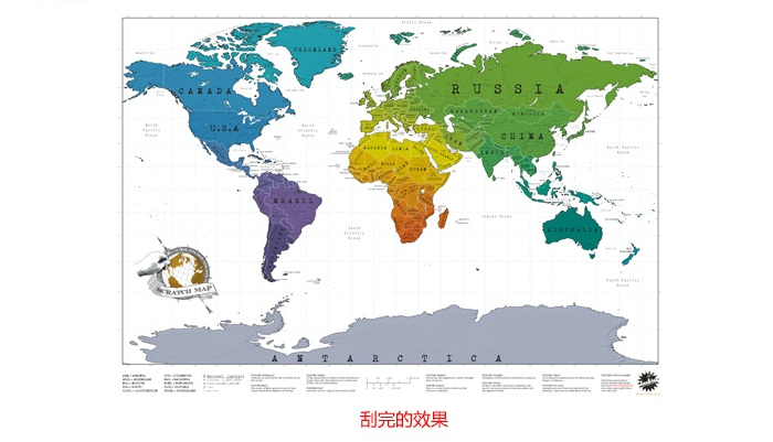 刮刮地图世界版/Scratch Map Original