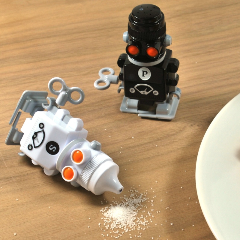 Suck UK 机器人盐椒瓶/Salt & Pepper 'Bots